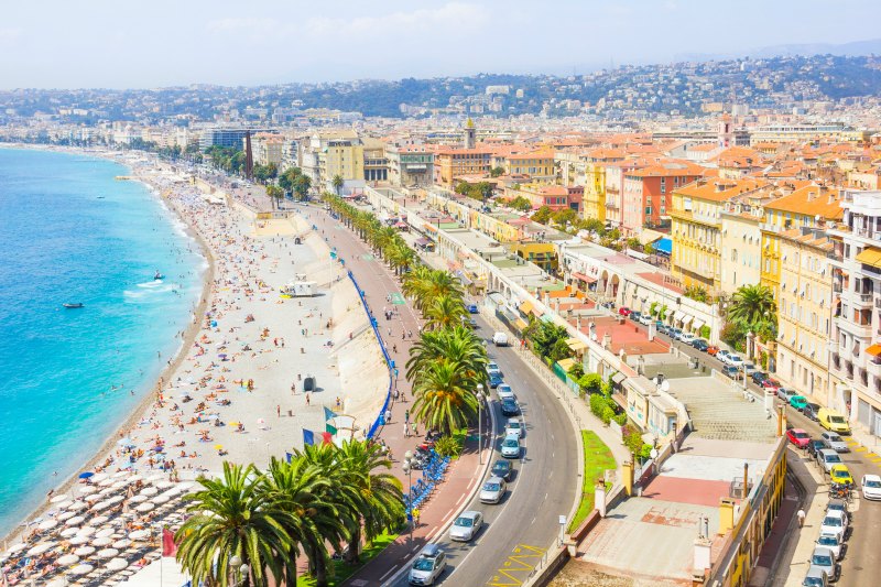 French Riviera yacht charter - Nice urban beach escape